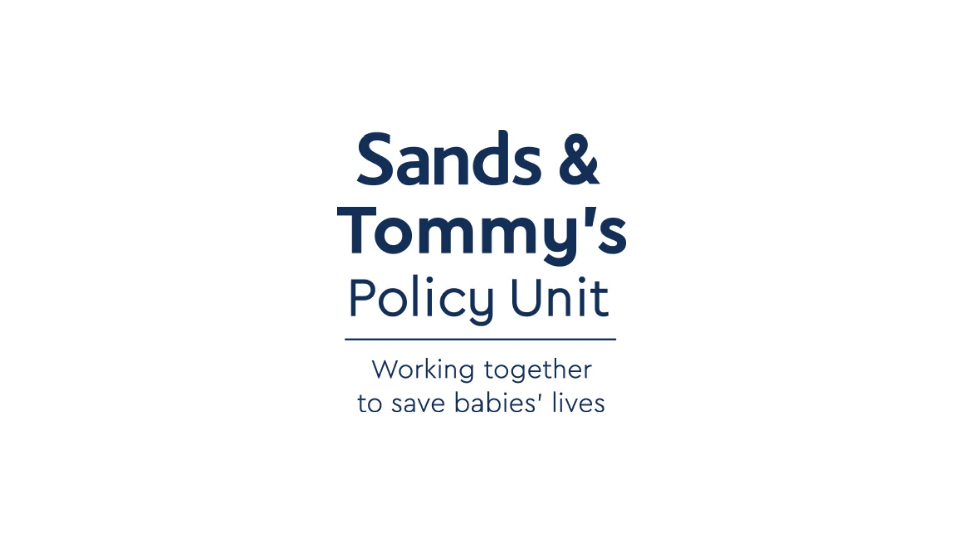 Sands and Tommy's Joint Policy Unit logo