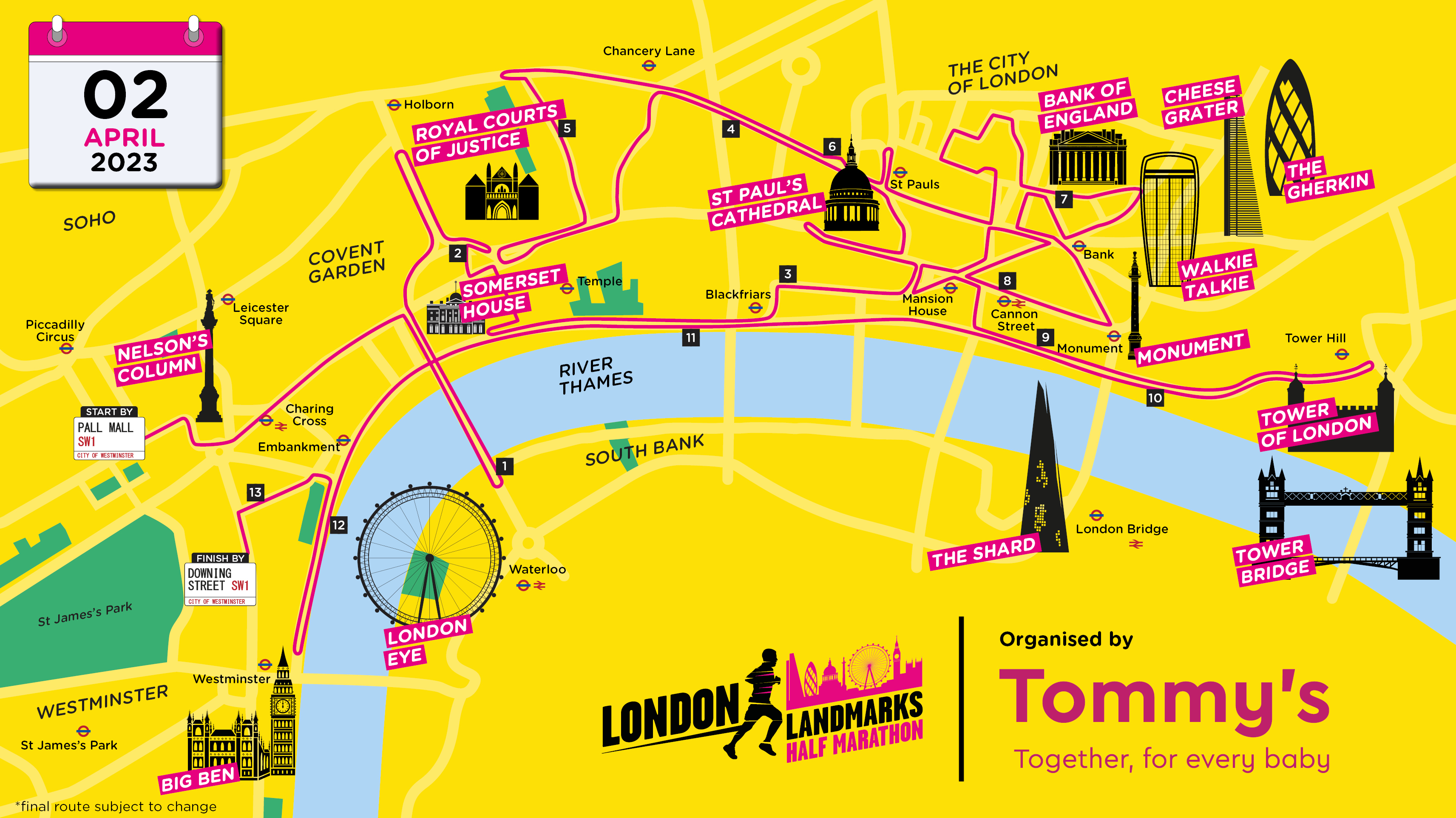 LLHM 2023 Initial route map