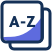 A-Z navy icon
